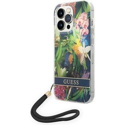 Чехлы для мобильных телефонов GUESS Flower Strap for iPhone 14 Pro