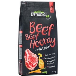 Корм для собак Greenwoods Beef Hooray with Lentils 12 kg