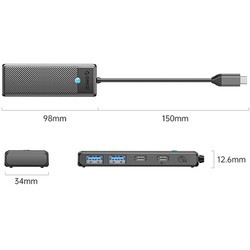 Картридеры и USB-хабы Orico PAPW2AC-C3-015-BK-EP
