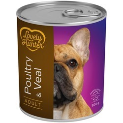 Корм для собак Lovely Hunter Adult Canned Poultry/Veal 0.8&nbsp;кг