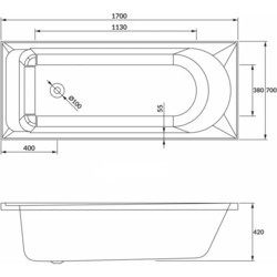 Ванны Imprese Valtice New 160x70 B0700656070