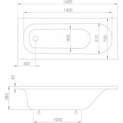 Ванны Imprese Rozkos 150x70 B0701015070