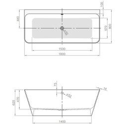 Ванны PoolSpa Adapto 180x80 PWKBW10ZPSC0000