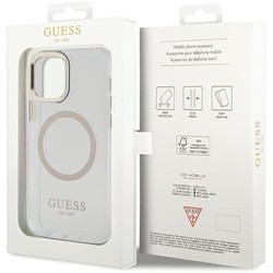 Чехлы для мобильных телефонов GUESS Metal Outline with MagSafe for iPhone 12\/12 Pro