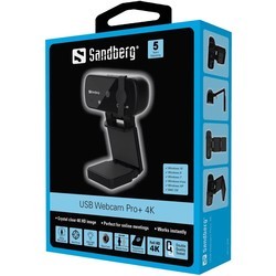 WEB-камеры Sandberg USB Webcam Pro+ 4K