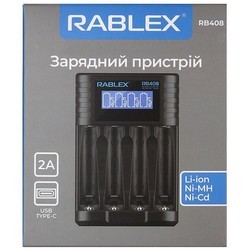 Зарядки аккумуляторных батареек Rablex RB-408