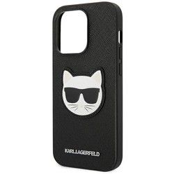 Чехлы для мобильных телефонов Karl Lagerfeld Saffiano Choupette Head Patch for iPhone 14 Pro Max