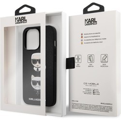 Чехлы для мобильных телефонов Karl Lagerfeld Saffiano Karl & Choupette for iPhone 13 Pro Max