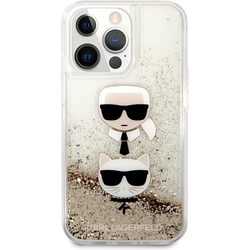 Чехлы для мобильных телефонов Karl Lagerfeld Liquid Glitter Karl & Choupette for iPhone 13 Pro Max