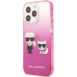 Чехлы для мобильных телефонов Karl Lagerfeld Gradient Iconic Karl and Choupette for iPhone 13 Pro