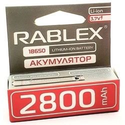 Аккумуляторы и батарейки Rablex 1x18650  3400 mAh Protect