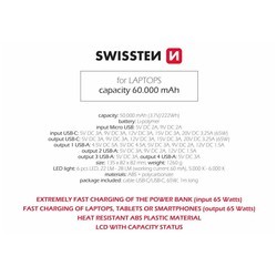 Powerbank Swissten Power Line 60000