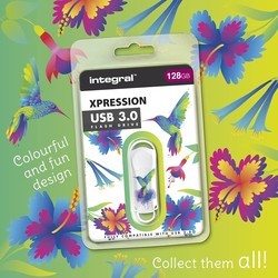 USB-флешки Integral Xpression USB 3.0 Humming Bird 128&nbsp;ГБ