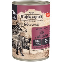 Корм для собак Wiejska Zagroda Canned Adult Forest Flavors Wild Boar/Beef 400 g 1&nbsp;шт