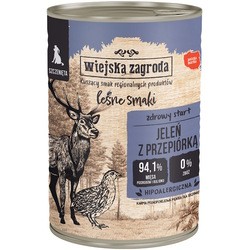 Корм для собак Wiejska Zagroda Canned Adult Forest Flavors Deer/Quail 400 g 1&nbsp;шт
