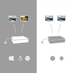 Картридеры и USB-хабы i-Tec USB-C Dual Display Docking Station with Power Delivery 100 W