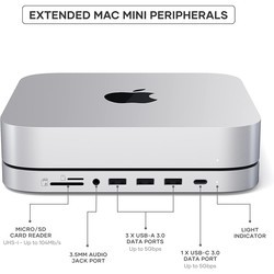 Картридеры и USB-хабы Satechi Stand & Hub for Mac Mini with SSD Enclosure