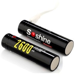 Аккумуляторы и батарейки Soshine 1x18650  2600 mAh micro USB