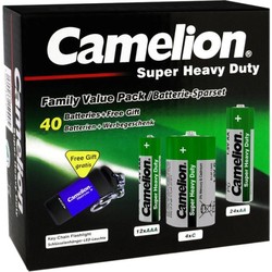 Аккумуляторы и батарейки Camelion Super Heavy Duty 24xAA + 12xAAA + 4xC