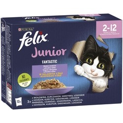 Корм для кошек Felix Fantastic Junior Mix of Flavors 12 pcs