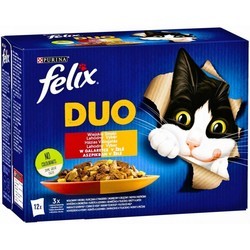 Корм для кошек Felix Fantastic Duo Rural Flavors in Jelly  12 pcs