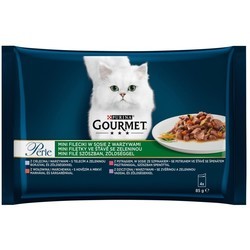 Корм для кошек Gourmet Perle Mini Fillets Vegetables in Gravy 4 pcs