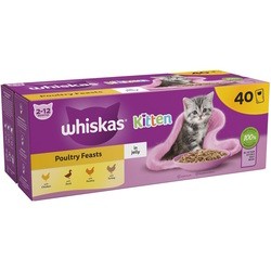 Корм для кошек Whiskas Kitten Poultry Feasts in Jelly 40 pcs