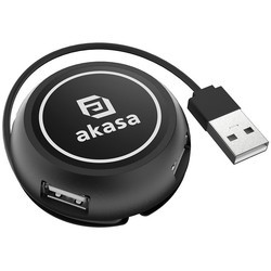 Картридеры и USB-хабы Akasa AK-HB-19BK