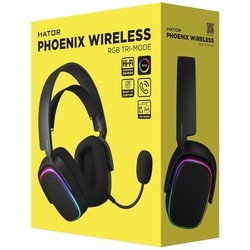 Наушники Hator Phoenix Wireless RGB Tri-mode