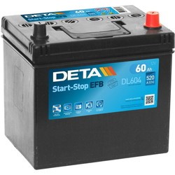 Автоаккумуляторы Deta Start-Stop EFB DL652