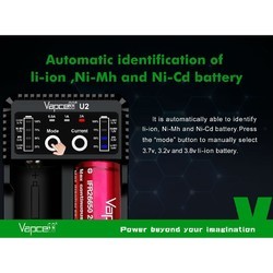 Зарядки аккумуляторных батареек Vapcell U2