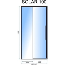 Душевые перегородки и стенки REA Solar 100 REA-K6512