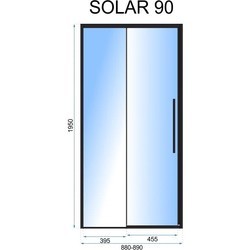 Душевые перегородки и стенки REA Solar 140 REA-K6359
