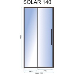 Душевые перегородки и стенки REA Solar 140 REA-K6359