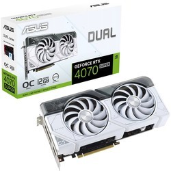 Видеокарты Asus GeForce RTX 4070 SUPER Dual White OC