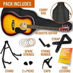 Акустические гитары 3rd Avenue Full Size Acoustic Guitar Premium Pack