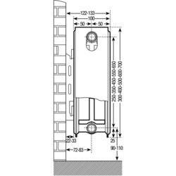 Радиаторы отопления Prorad Double Panel 22 600x500