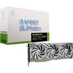 Видеокарты MSI GeForce RTX 4070 SUPER 12G GAMING SLIM WHITE