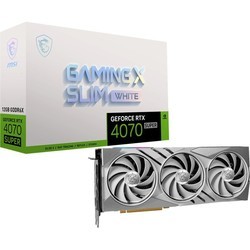 Видеокарты MSI GeForce RTX 4070 SUPER 12G GAMING X SLIM WHITE