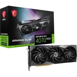 Видеокарты MSI GeForce RTX 4070 SUPER 12G GAMING SLIM