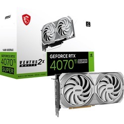 Видеокарты MSI GeForce RTX 4070 Ti SUPER 16G VENTUS 2X WHITE