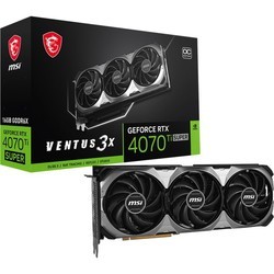 Видеокарты MSI GeForce RTX 4070 Ti SUPER 16G VENTUS 3X OC