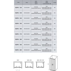 Душевые перегородки и стенки Ravak 10° 10DP4-160 0ZKS0C00Z1