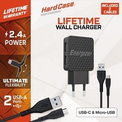 Зарядки для гаджетов Energizer HardCase Wall Charger 12W