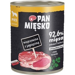 Корм для собак PAN MIESKO Adult Pork with Lamb 800 g
