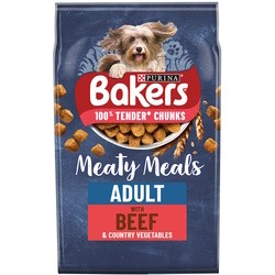 Корм для собак Bakers Adult Meaty Meals Beef 1 kg