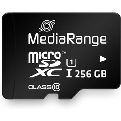 Карты памяти MediaRange microSDXC UHS-I Class 10 with Adapter 256&nbsp;ГБ