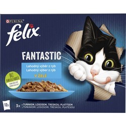 Корм для кошек Felix Fantastic Flavors Fish in Jelly 12 pcs