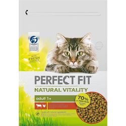 Корм для кошек Perfect Fit Adult Natural Vitality with Beef/Chicken  2.4 kg
