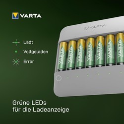 Зарядки аккумуляторных батареек Varta Eco Charger Multi Recycled + 8xAA 2100 mAh